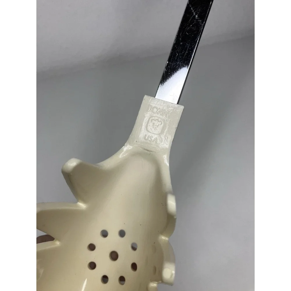 VTG BONNY Spaghetti Scooper White Kitchen Utensil Retro Made In The USA‎